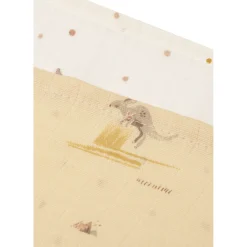 Jollein                    Lot de 3 Lange Gaze de Coton Small Kangaroots    Multicolore            70x70 cm