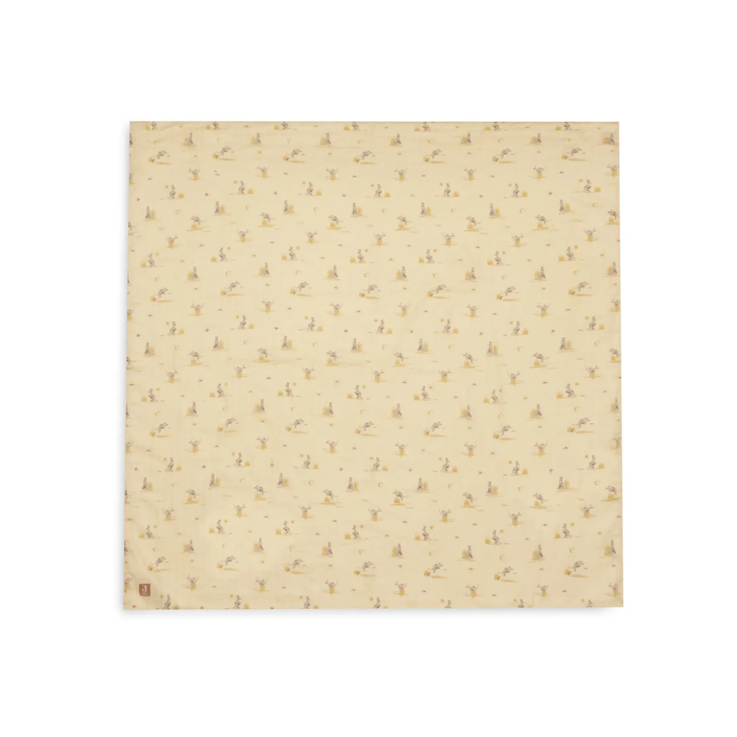 Jollein Lot de 2 Lange Gaze de Coton Large Kangaroots Multicolore 115x115 cm