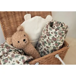 Jollein Lot de 3 langes gaze de coton small retro flowers 70x70 cm