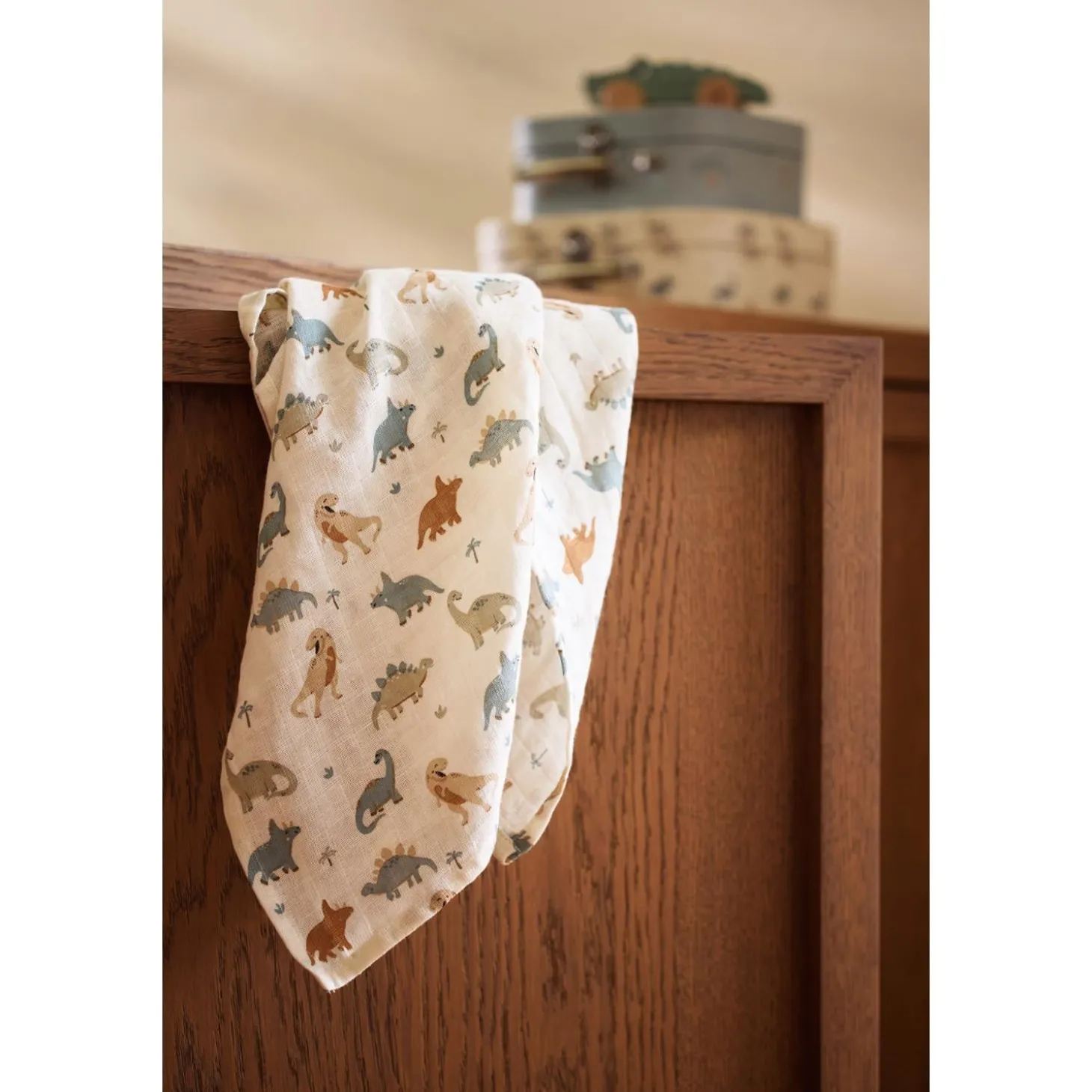 Jollein Lot de 3 Langes Gaze de Coton Roarsome Multicolor 70x70 cm