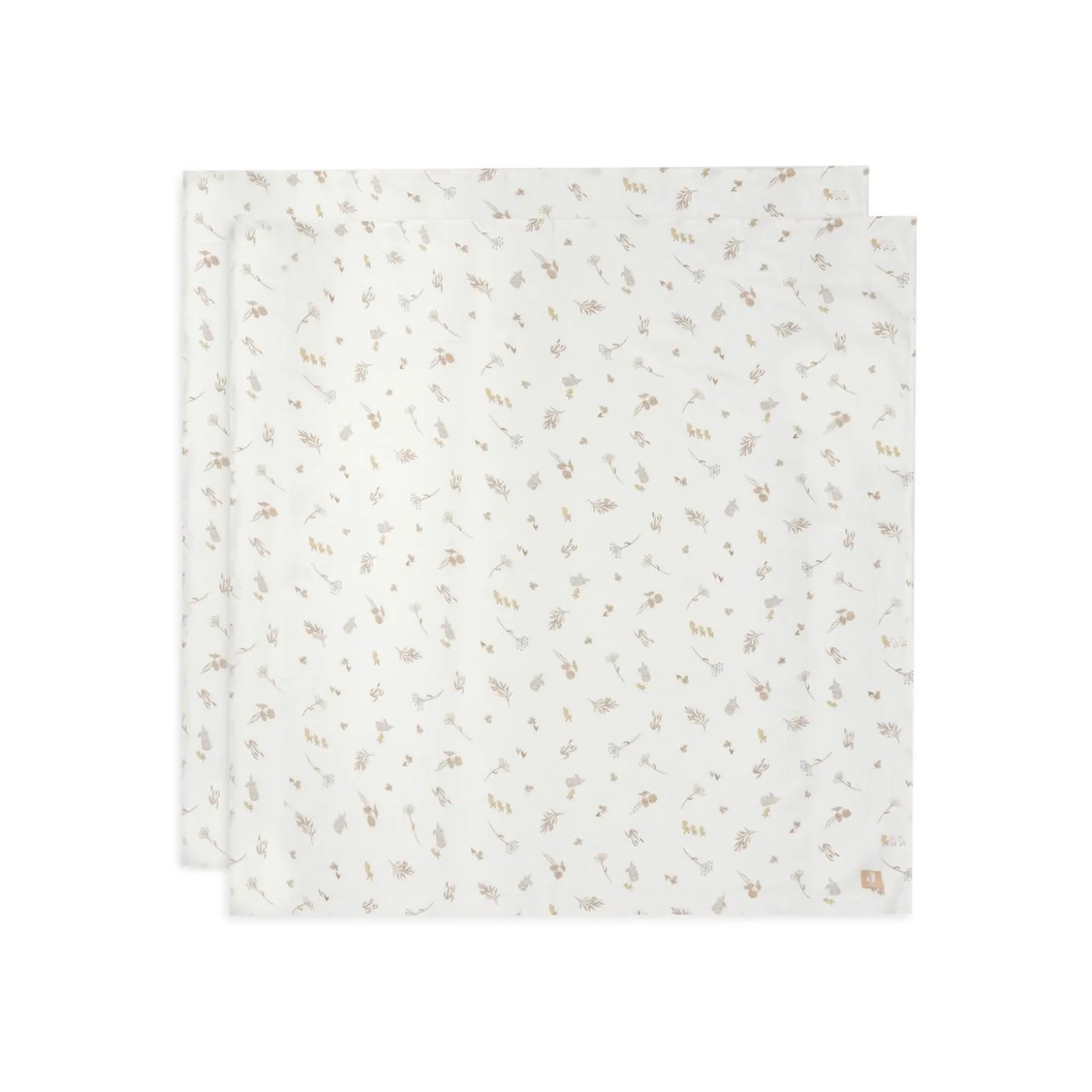 Jollein Lot de 2 Langes Gaze de Coton Riverside Multicolor 115x115 cm