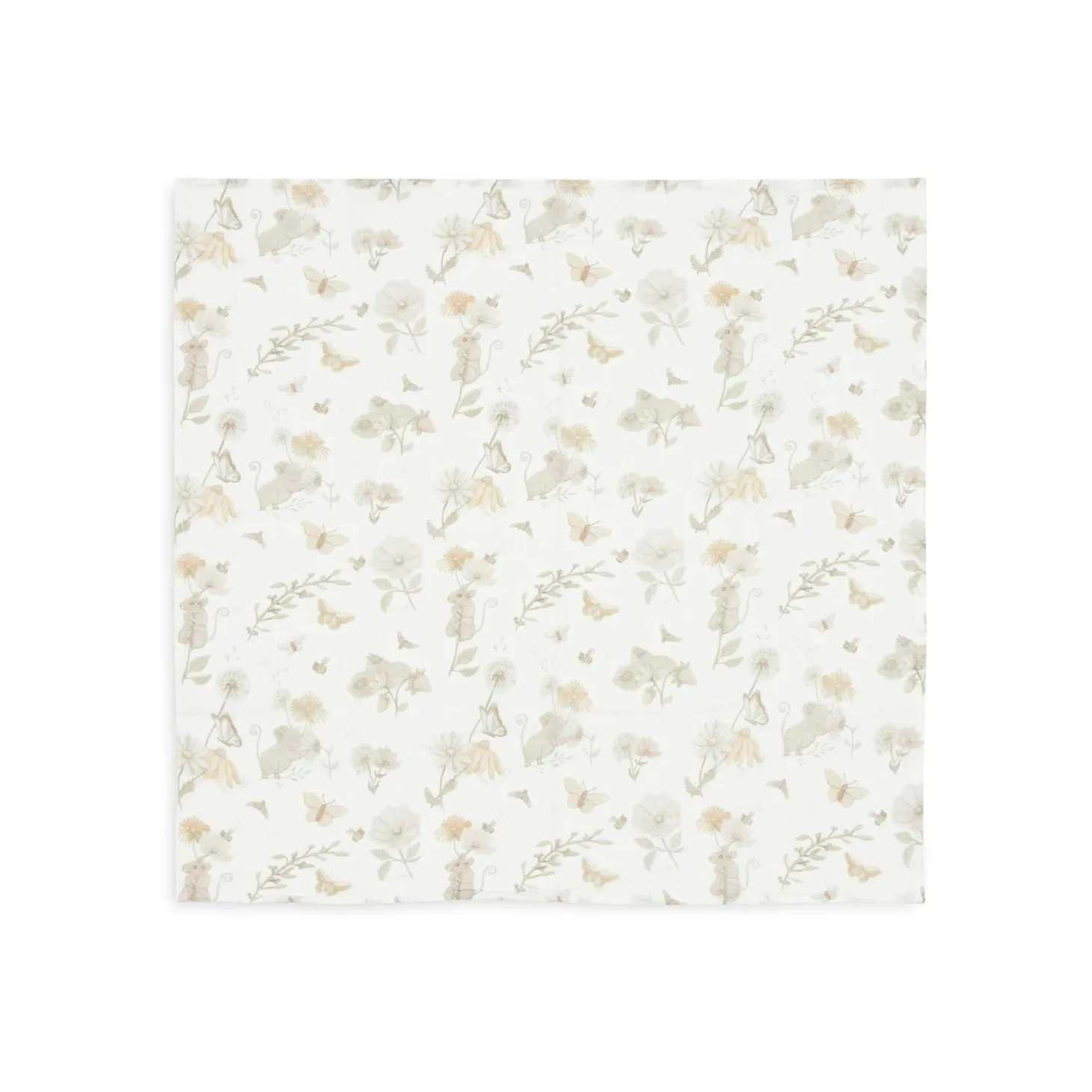 Jollein Lot de 2 langes gaze de coton small dreamy mouse 70x70 cm