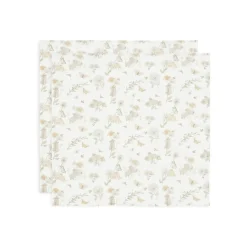 Jollein Lot de 2 langes gaze de coton small dreamy mouse 70x70 cm