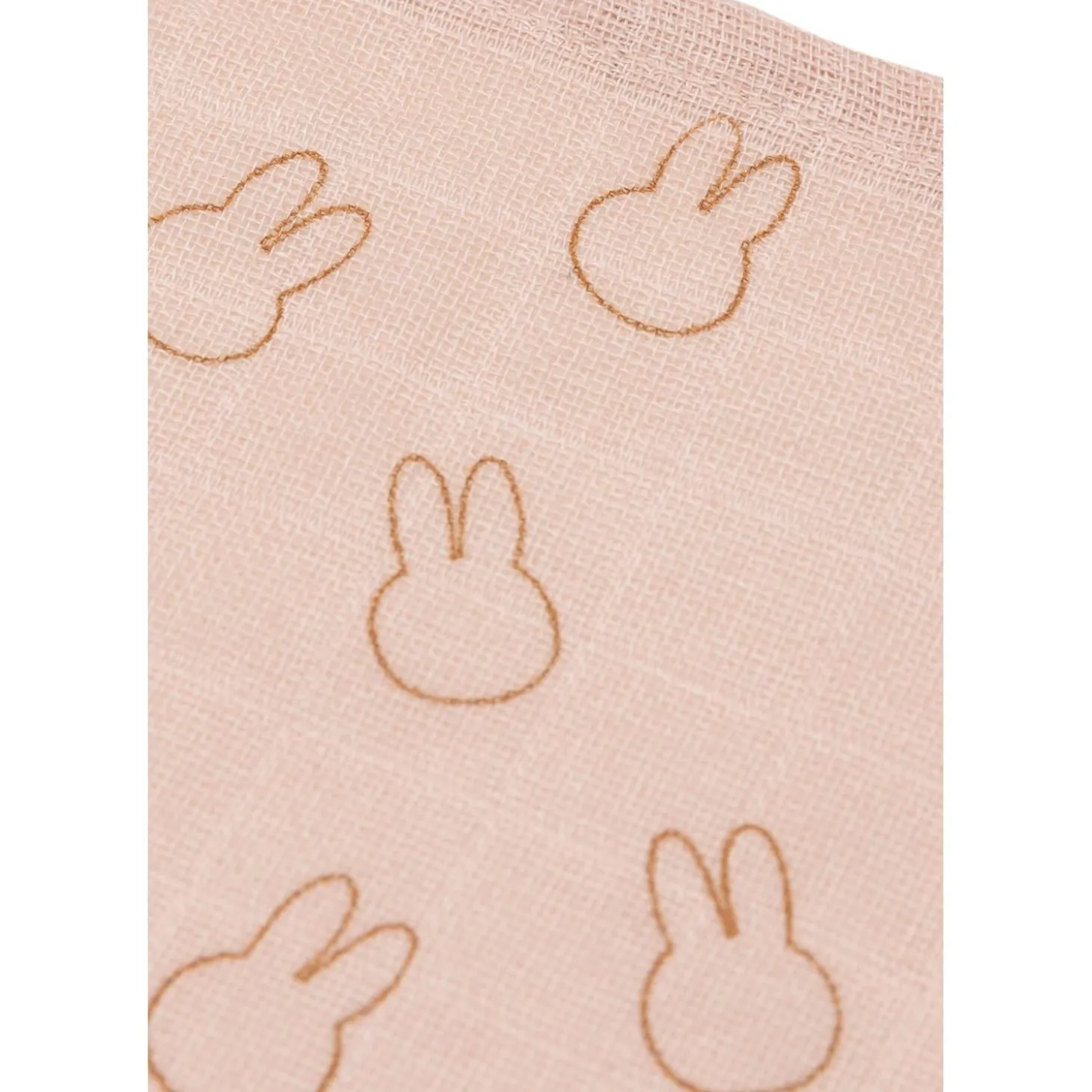Jollein Lot de 3 Langes Gaze de Coton Miffy Silhouettes Wild Rose 70x70 cm