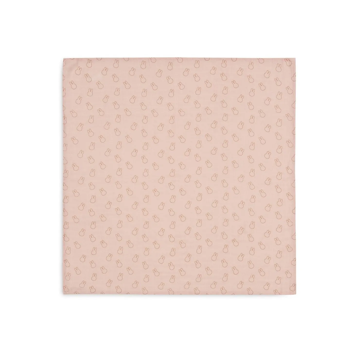 Jollein Lot de 3 Langes Gaze de Coton Miffy Silhouettes Wild Rose 70x70 cm