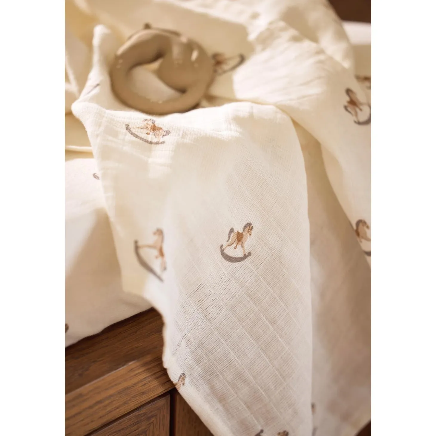 Jollein Lot de 2 Langes Gaze de Coton Nostalgic Ride Multicolor 115x115 cm