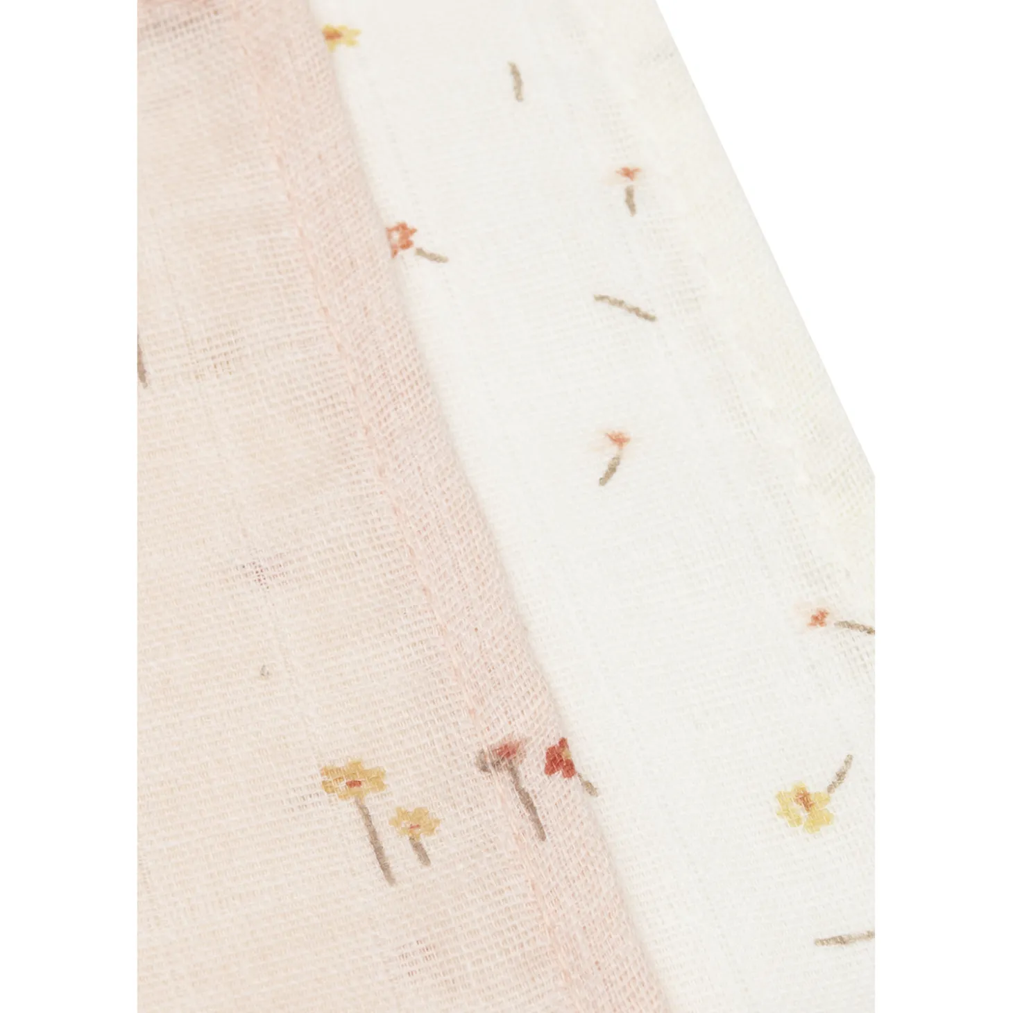 Jollein Lot de 3 Serviette Gaze de Coton Pretty Picnic Multicolore 31x31 cm