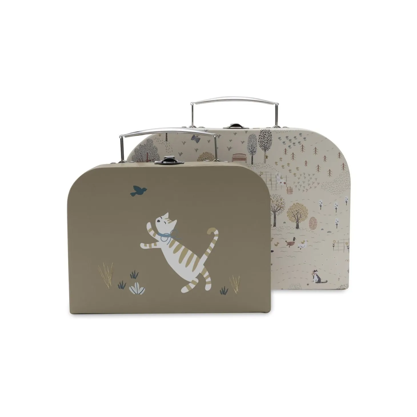Jollein Lot de 2 Valisette à Jouets Tiny Park Multicolore