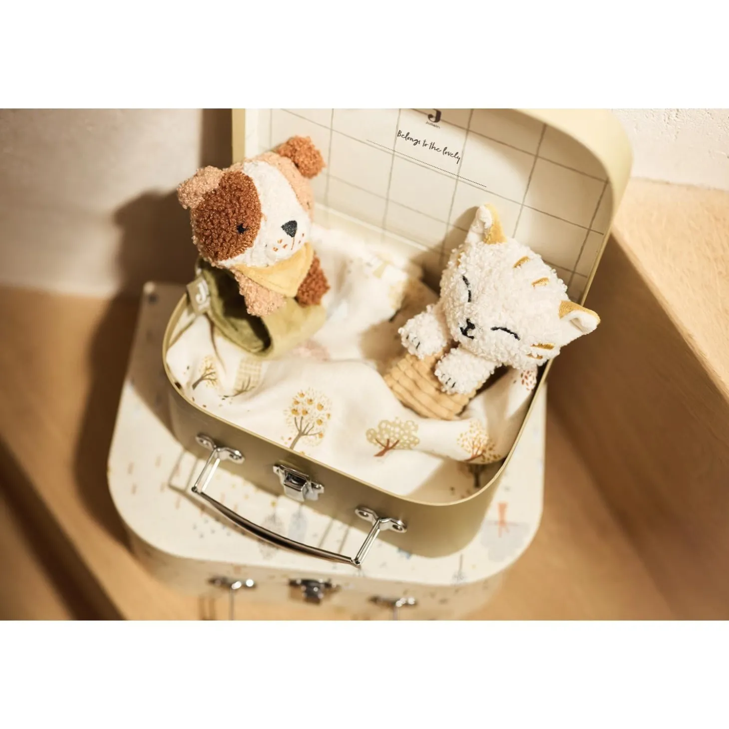 Jollein Lot de 2 Valisette à Jouets Tiny Park Multicolore