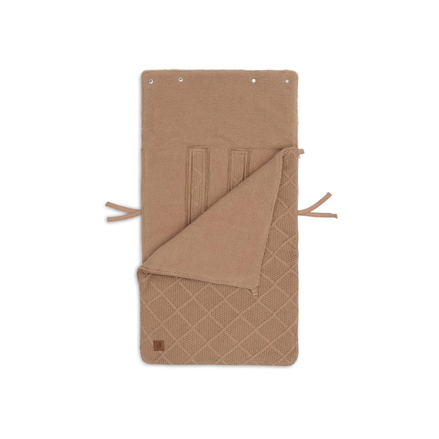Jollein Nid d'Ange Check Knit Biscuit