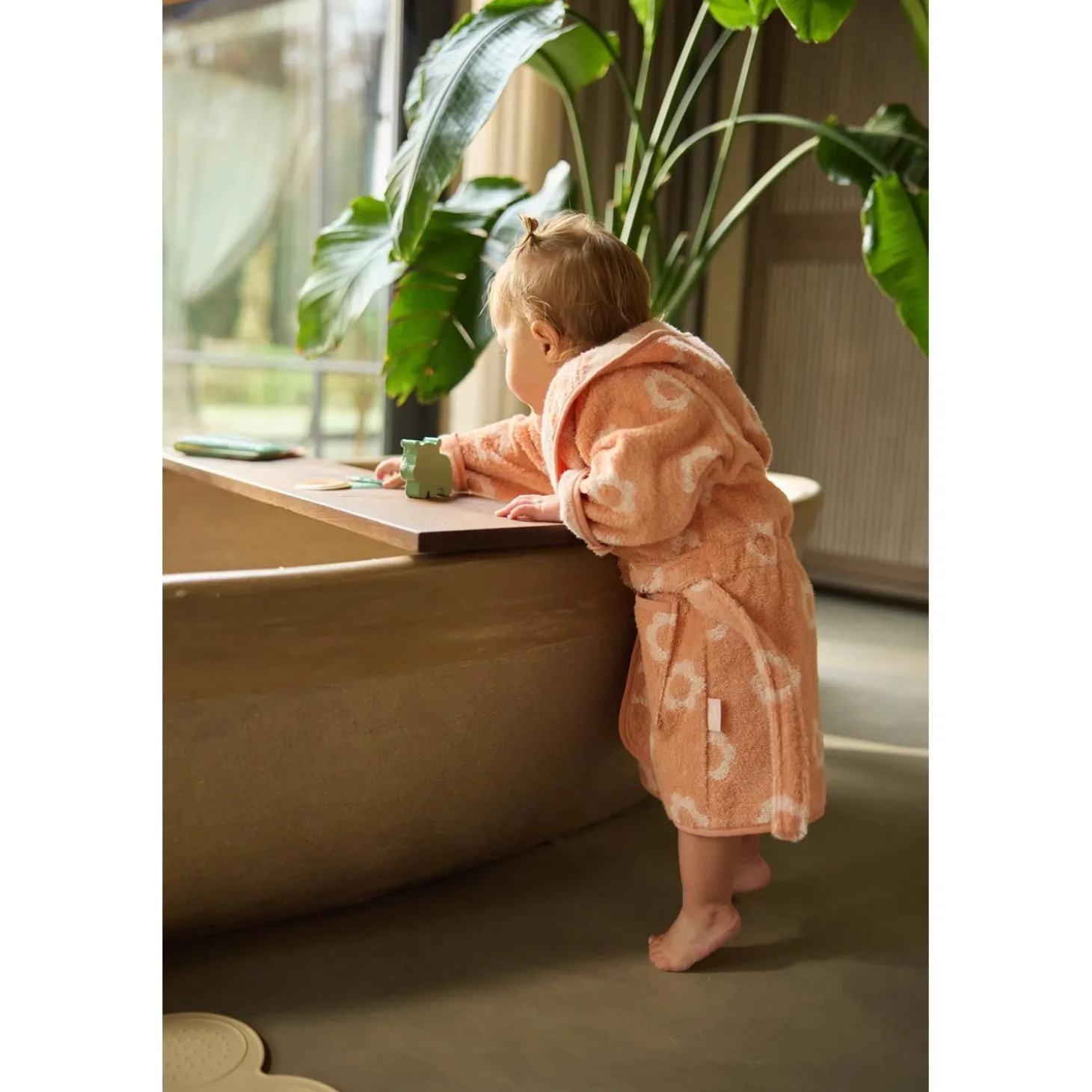 Jollein Peignoir Éponge Jacquard Flower Wild Rose 1-2 ans