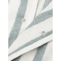 Jollein                    Peignoir Éponge Stripe GOTS    Sea Green            1-2 ans