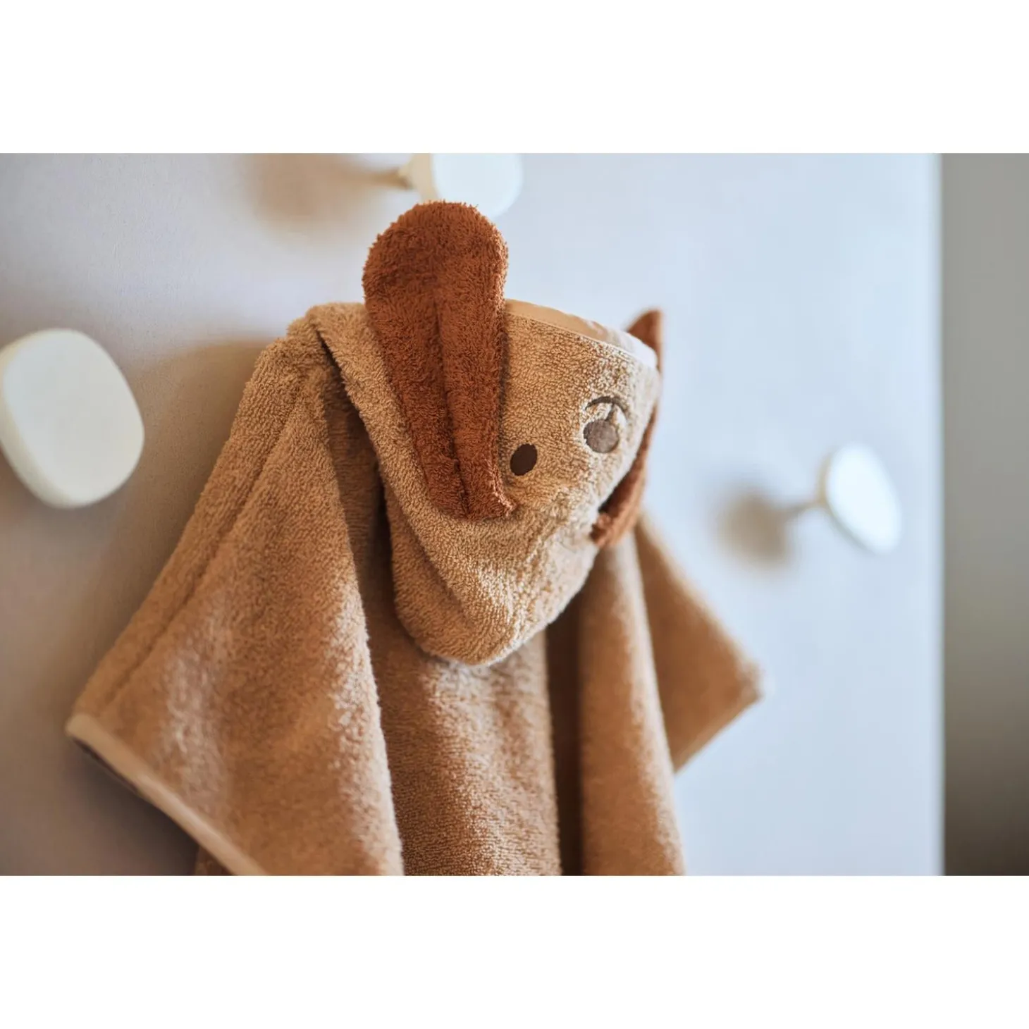 Jollein Poncho de bain Éponge Diego Biscuit