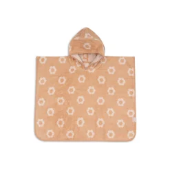 Jollein                    Poncho de Bain Éponge Jacquard Réversible Flower    Wild Rose