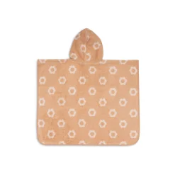 Jollein                    Poncho de Bain Éponge Jacquard Réversible Flower    Wild Rose