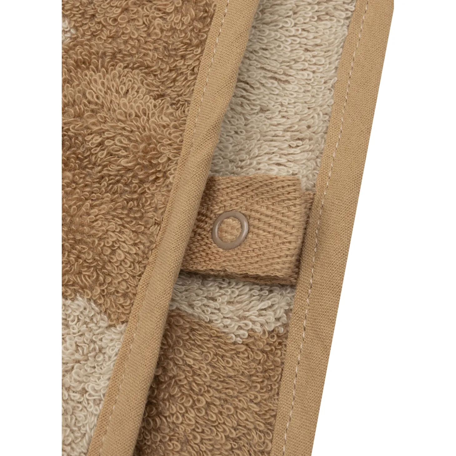 Jollein Poncho de Bain Éponge Jacquard Réversible Teddy Bear Sand