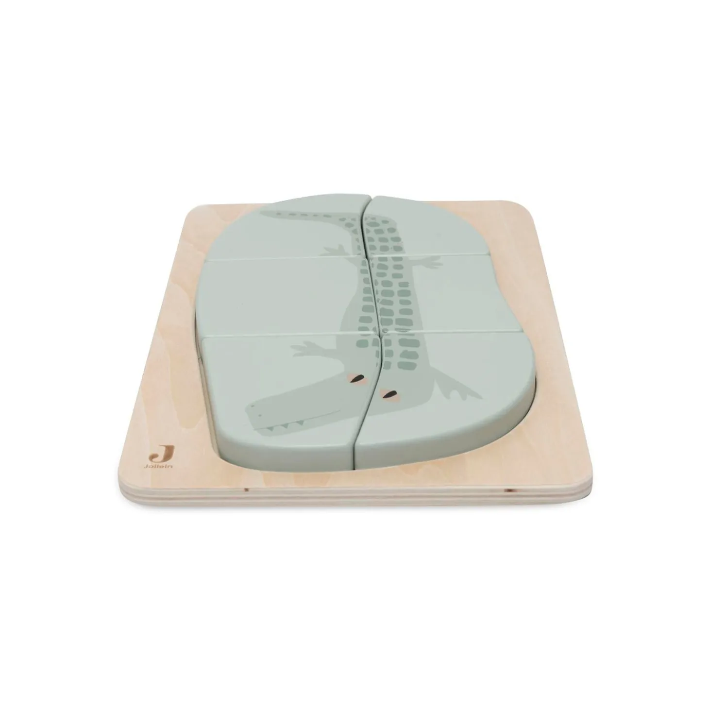 Jollein Puzzle en Bois Jungle Jambo Croco Sea Green