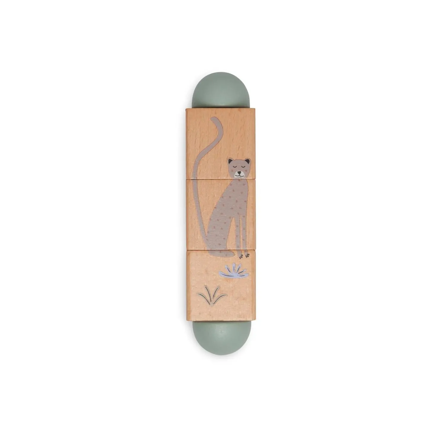 Jollein Puzzle en Bois à tourner Jungle Jambo Multicolor
