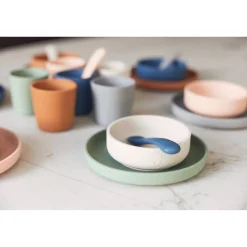 Jollein                    Set de table bébé silicone (4pcs)    Ash Green