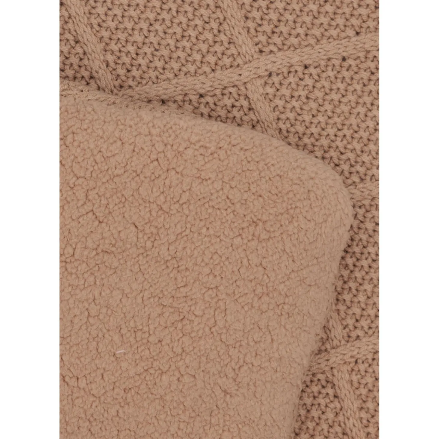 Jollein Tapis de parc Check Knit Biscuit 75x95 cm