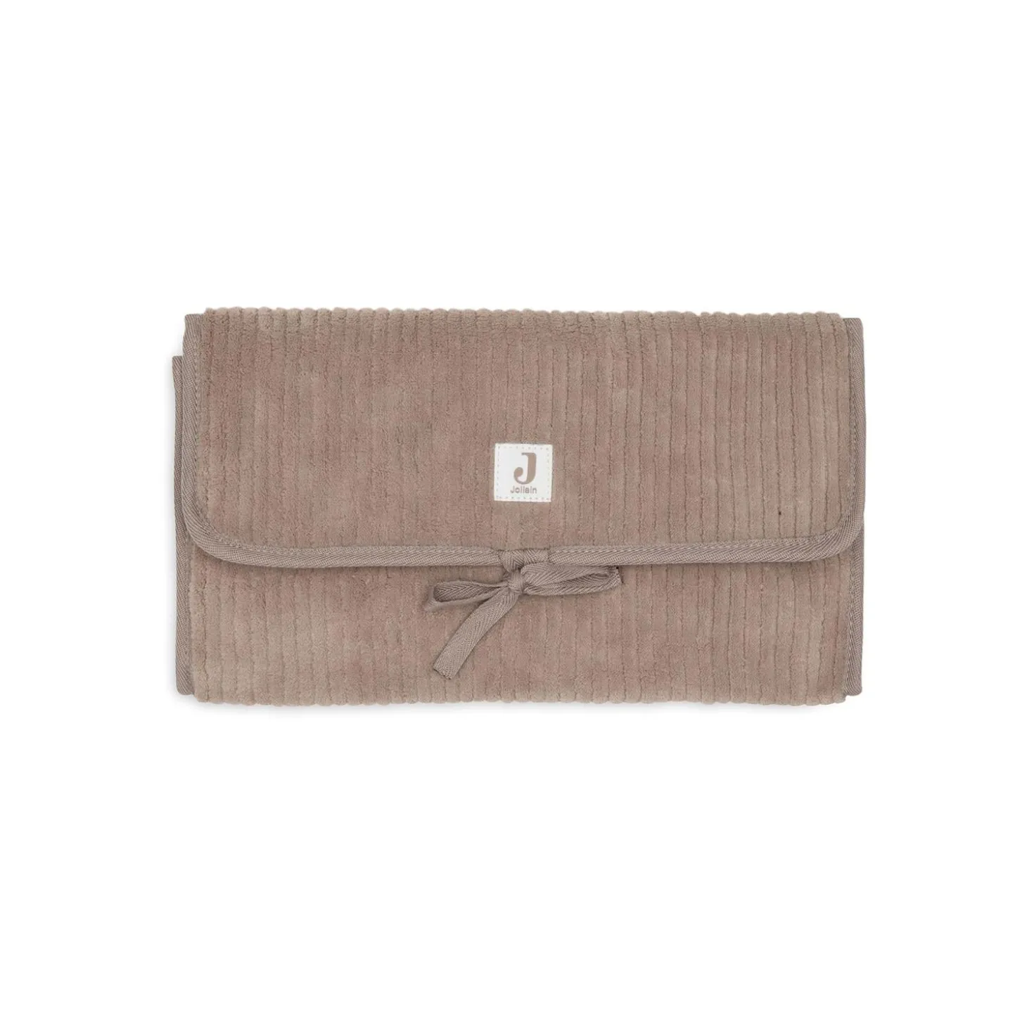Jollein Tapis à Langer nomade avec poches Cloudy Rib Milky Coffee