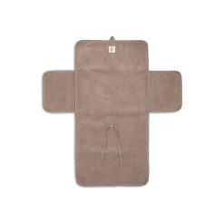 Jollein Tapis à Langer nomade avec poches Cloudy Rib Milky Coffee