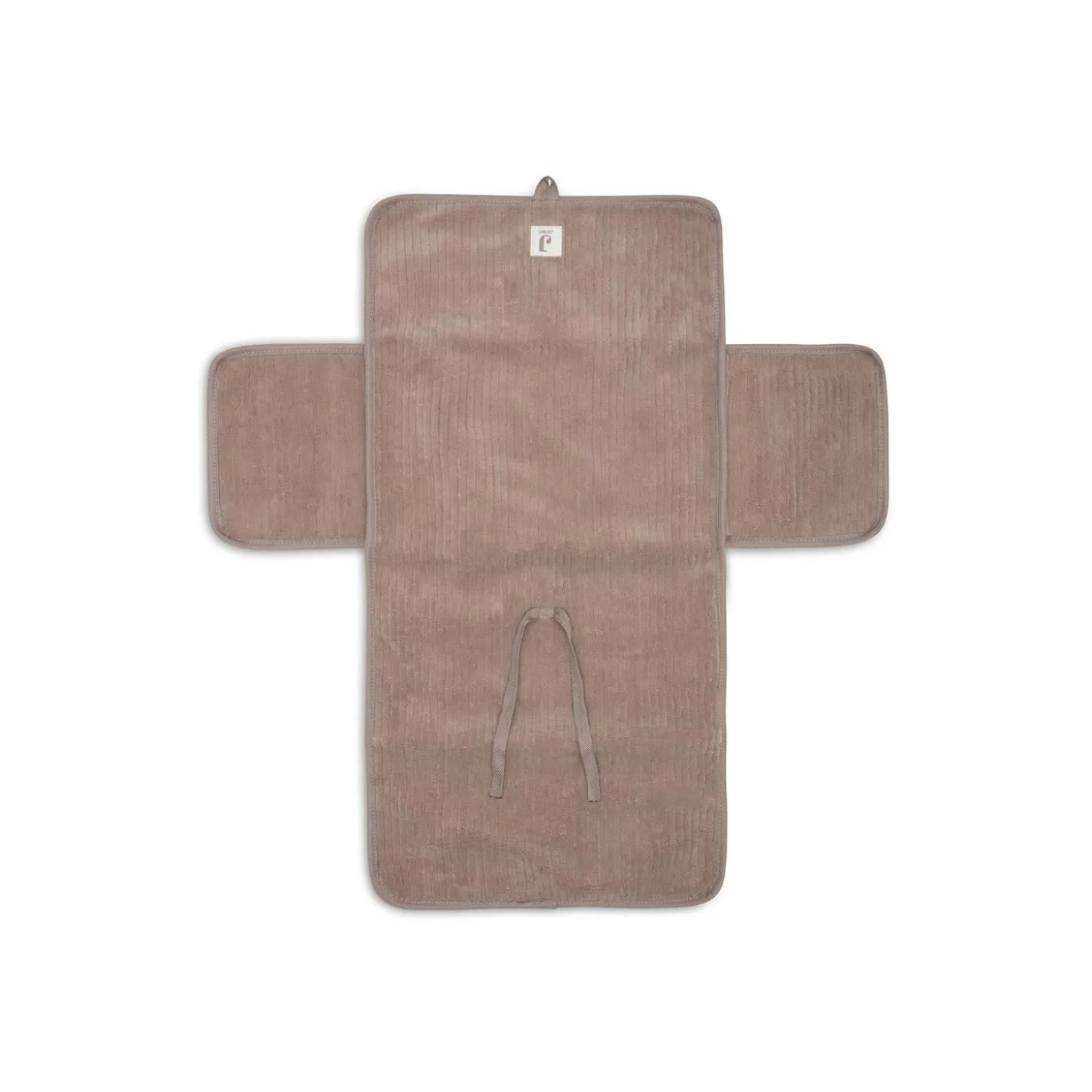 Jollein Tapis à Langer nomade avec poches Cloudy Rib Milky Coffee