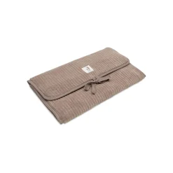 Jollein Tapis à Langer nomade avec poches Cloudy Rib Milky Coffee