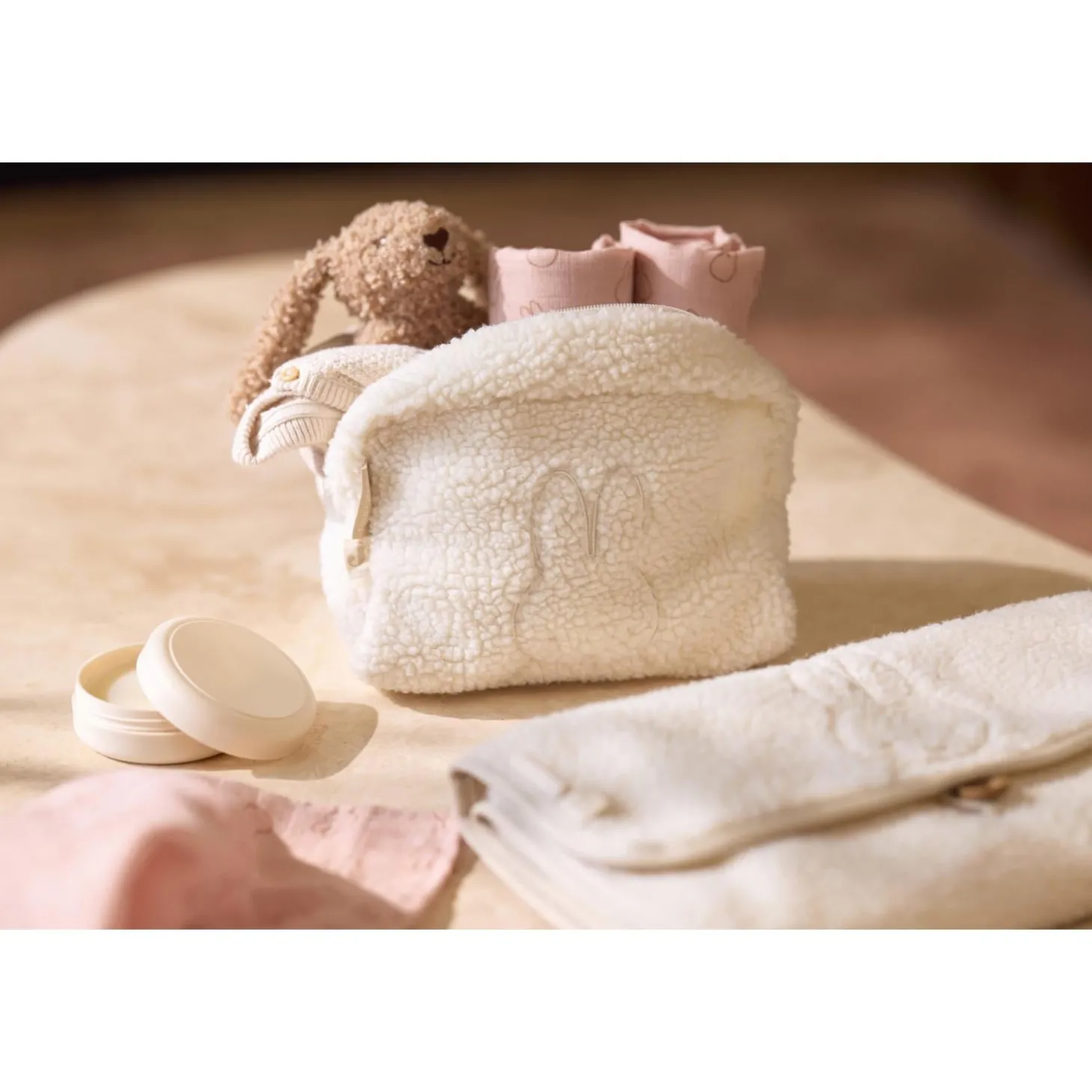 Jollein Tapis à langer nomade Teddy Miffy Ivory