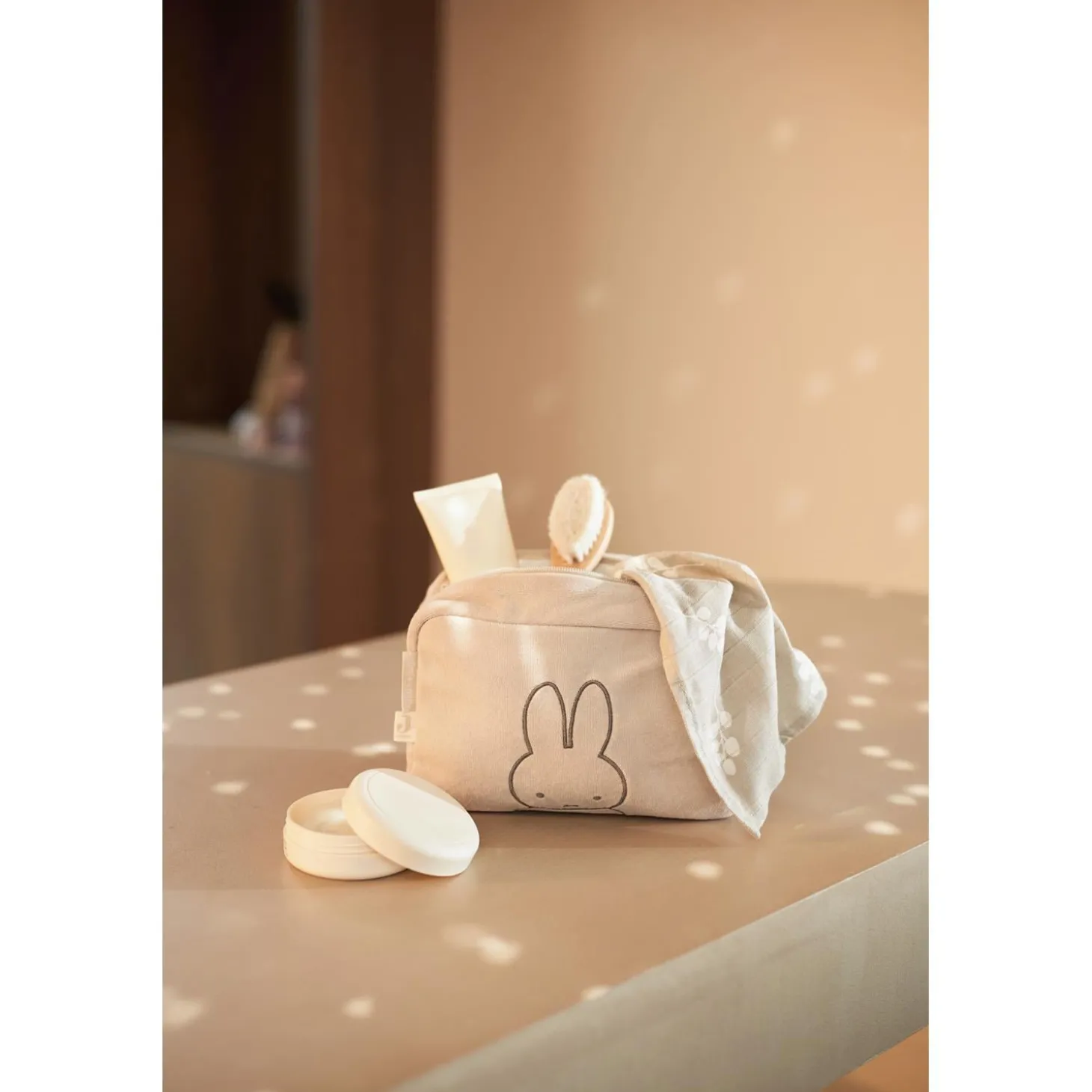 Jollein Trousse de soins Éponge Miffy Nougat
