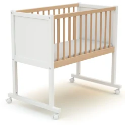 Jurababy                    Berceau Confort    Blanc et Hêtre