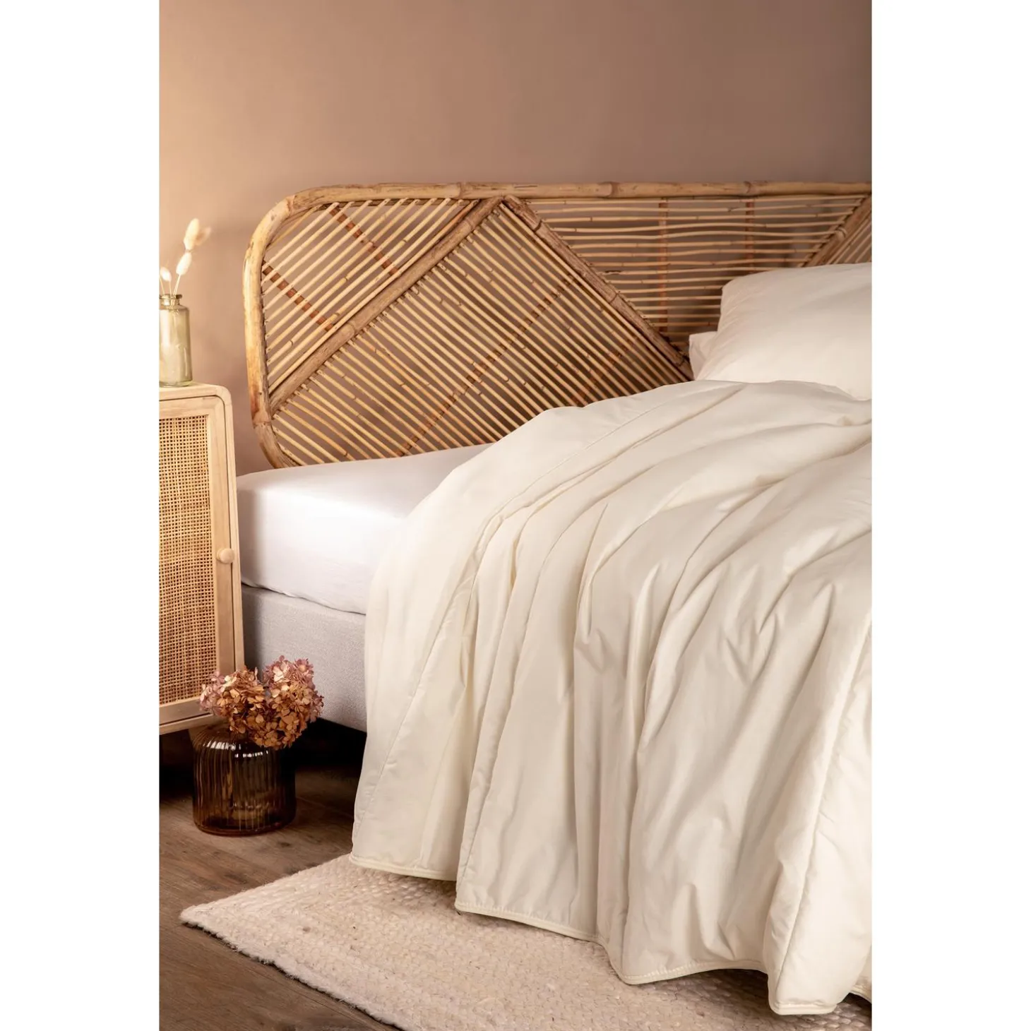 Kadolis Couette Adulte Maui Enveloppe Coton Bio Blanc