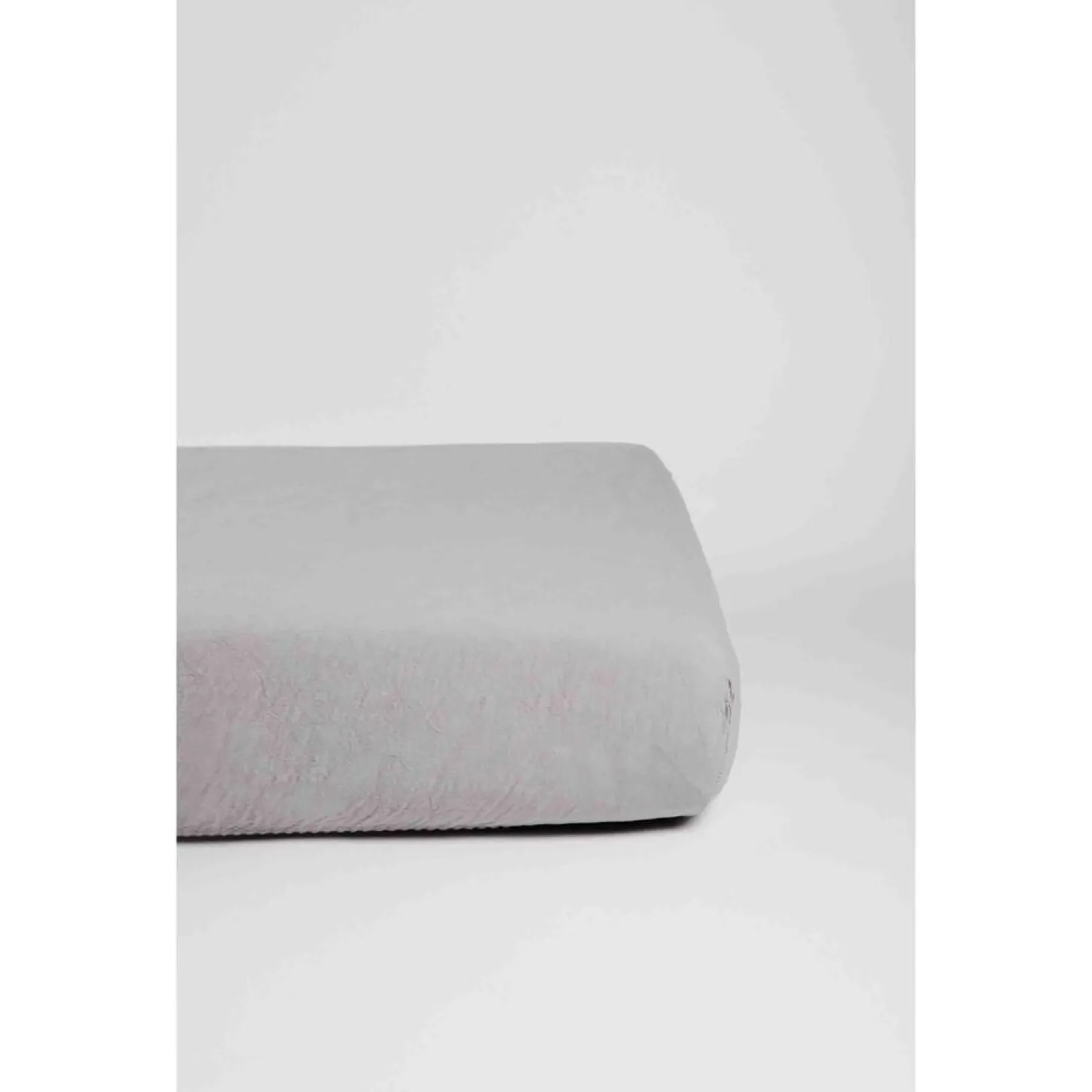 Kadolis Drap housse bébé en Lin et Coton bio Gris Foncé 60x120 cm