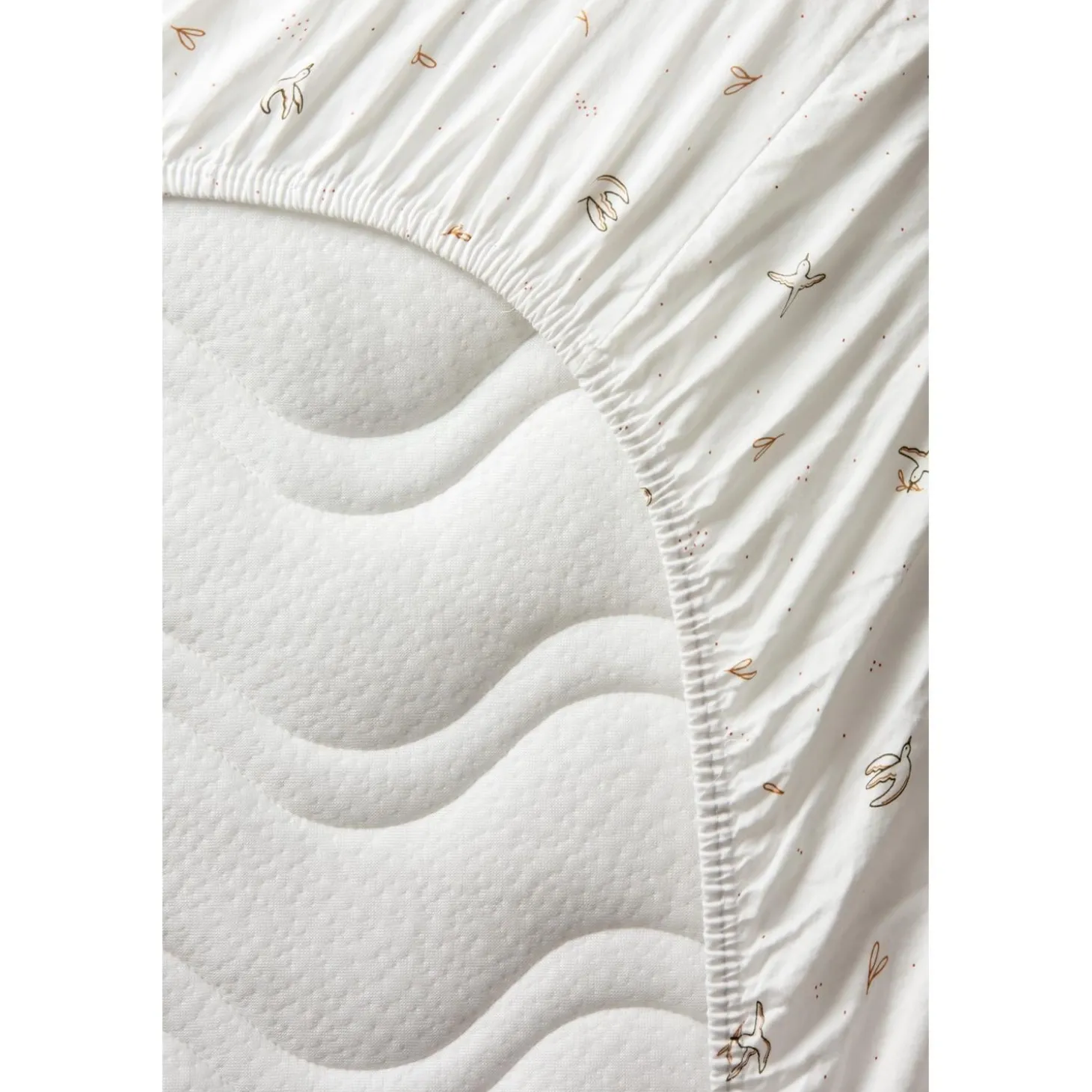 Kadolis Drap housse Coton Bio pour Lit bébé L'envolée Multicolore 70x140 cm