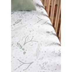 Kadolis                    Drap housse Coton Bio pour Lit bébé Yukari Douceur    Tilleul