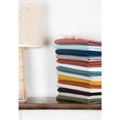 Kadolis                    Drap housse en coton bio pour lit bébé    Miel            60x120 cm