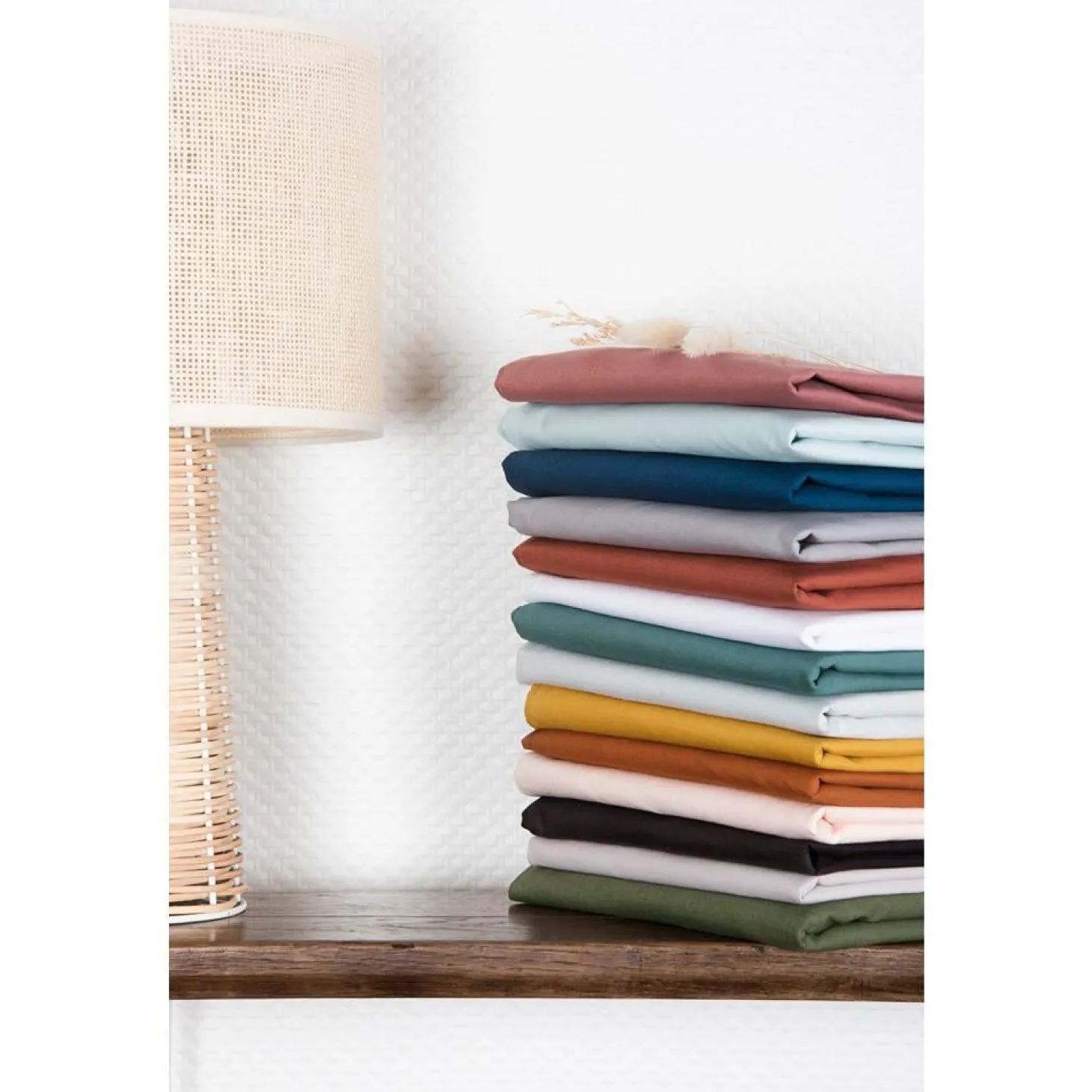 Kadolis Drap housse en coton bio pour lit bébé Terracotta 60x120 cm