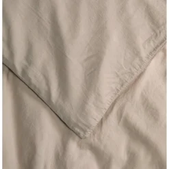 Kadolis Housse de couette Bébé Satin de coton bio lavé Lin 100x140 cm