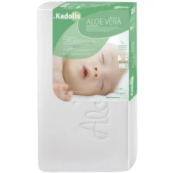 Kadolis Matelas bébé Aloé R à plat Blanc 60x120 cm
