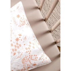 Kadolis Taie d'oreiller Coton Bio Yukari Douceur Peach 40x60 cm