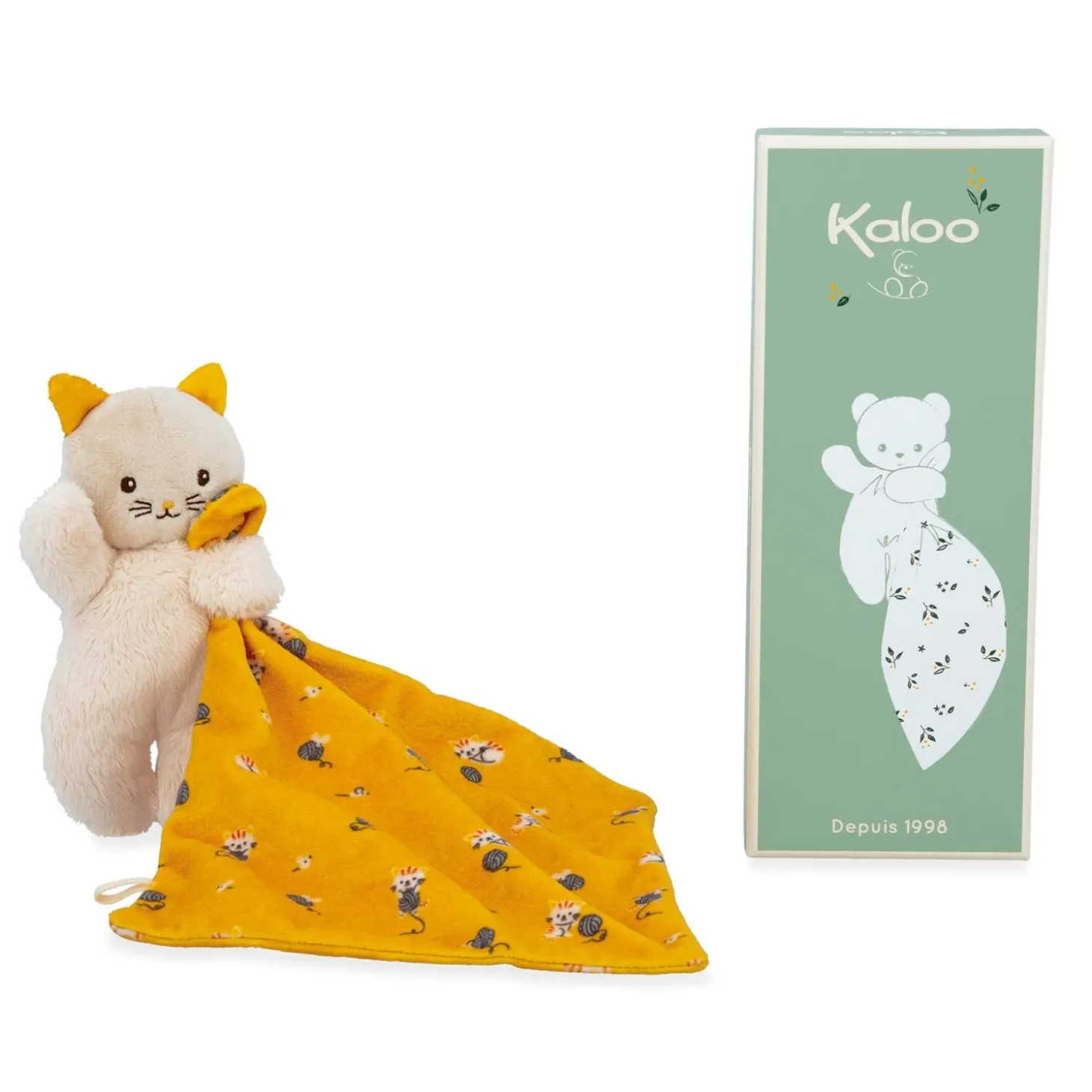 Kaloo Doudou chat Jaune