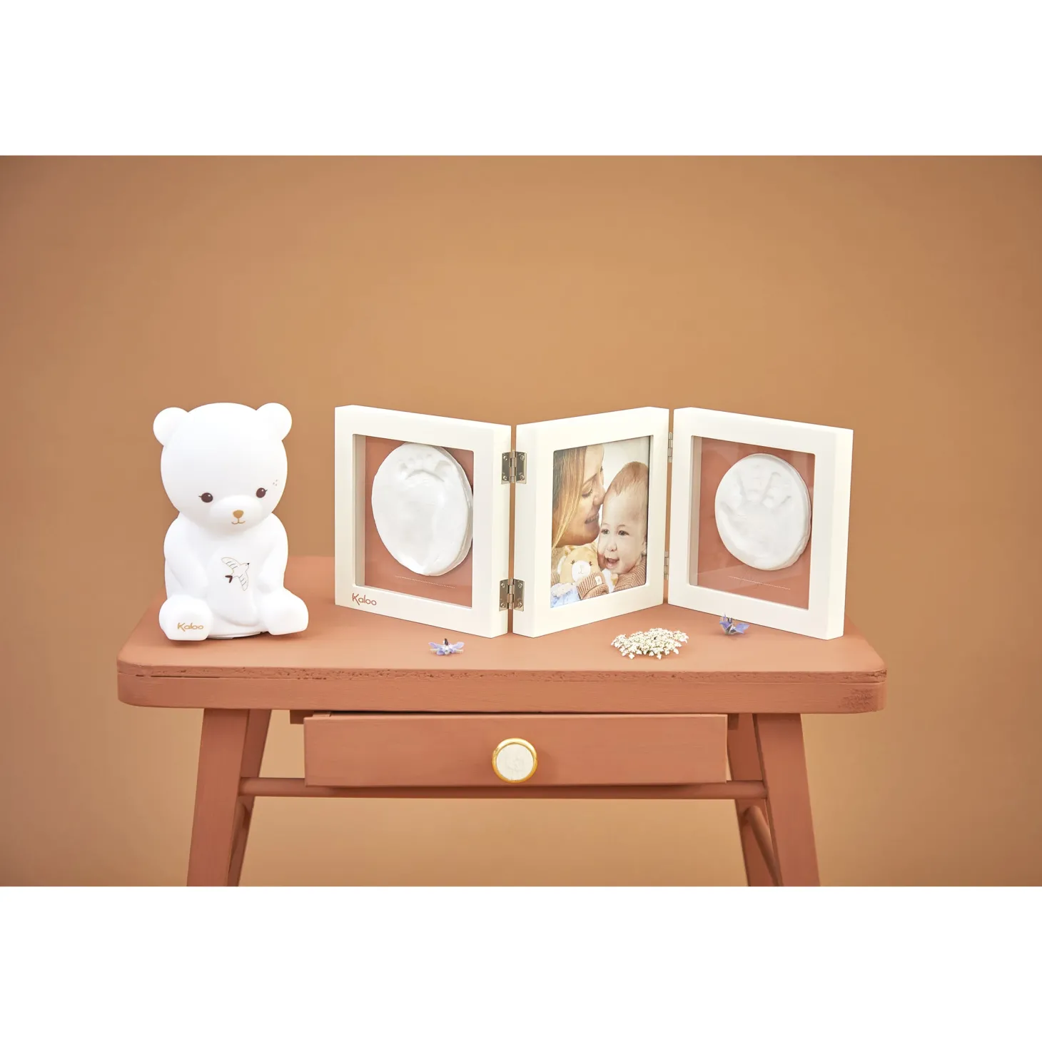 Kaloo Mon cadre photo et empreintes Beige