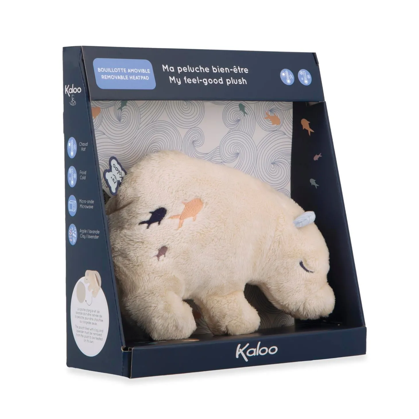 Kaloo Peluche Bien être Ours Blanc