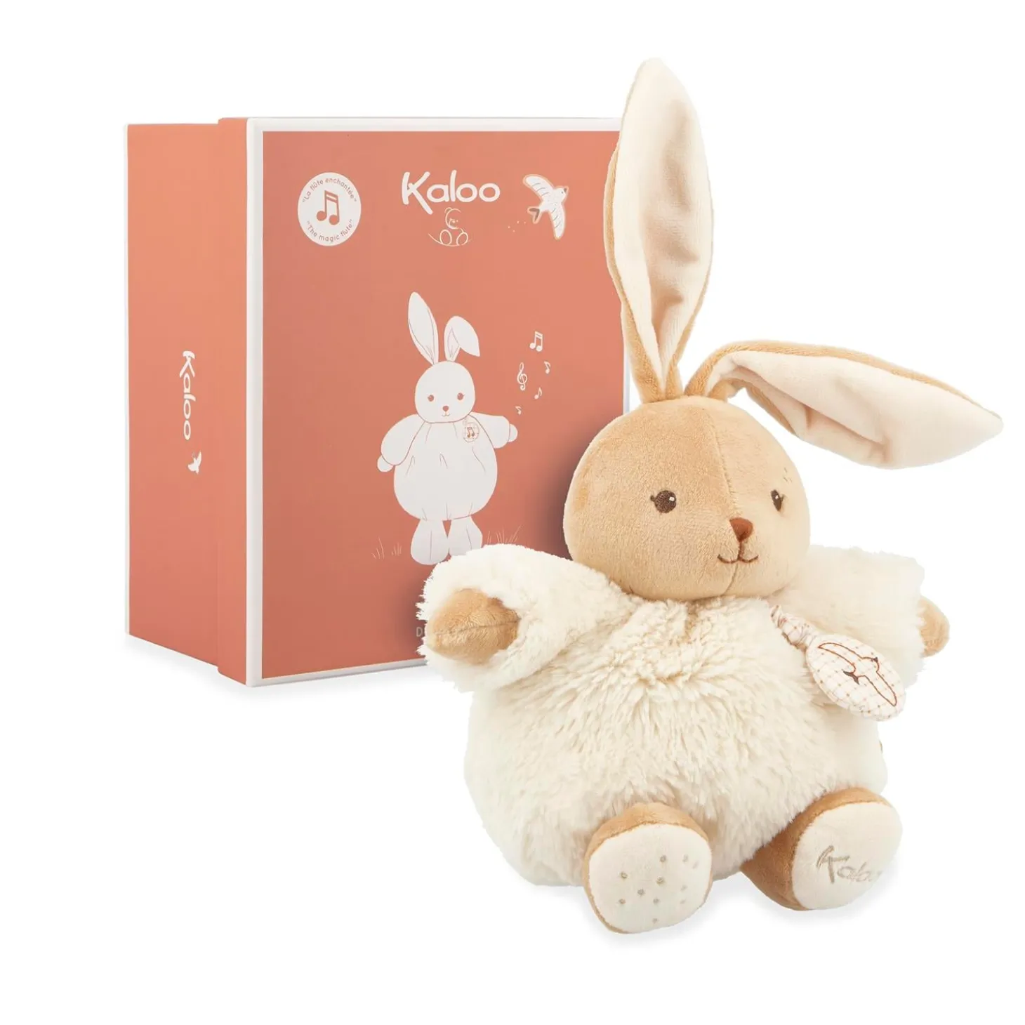 Kaloo Peluche musicale Patapouf Lapin Crème