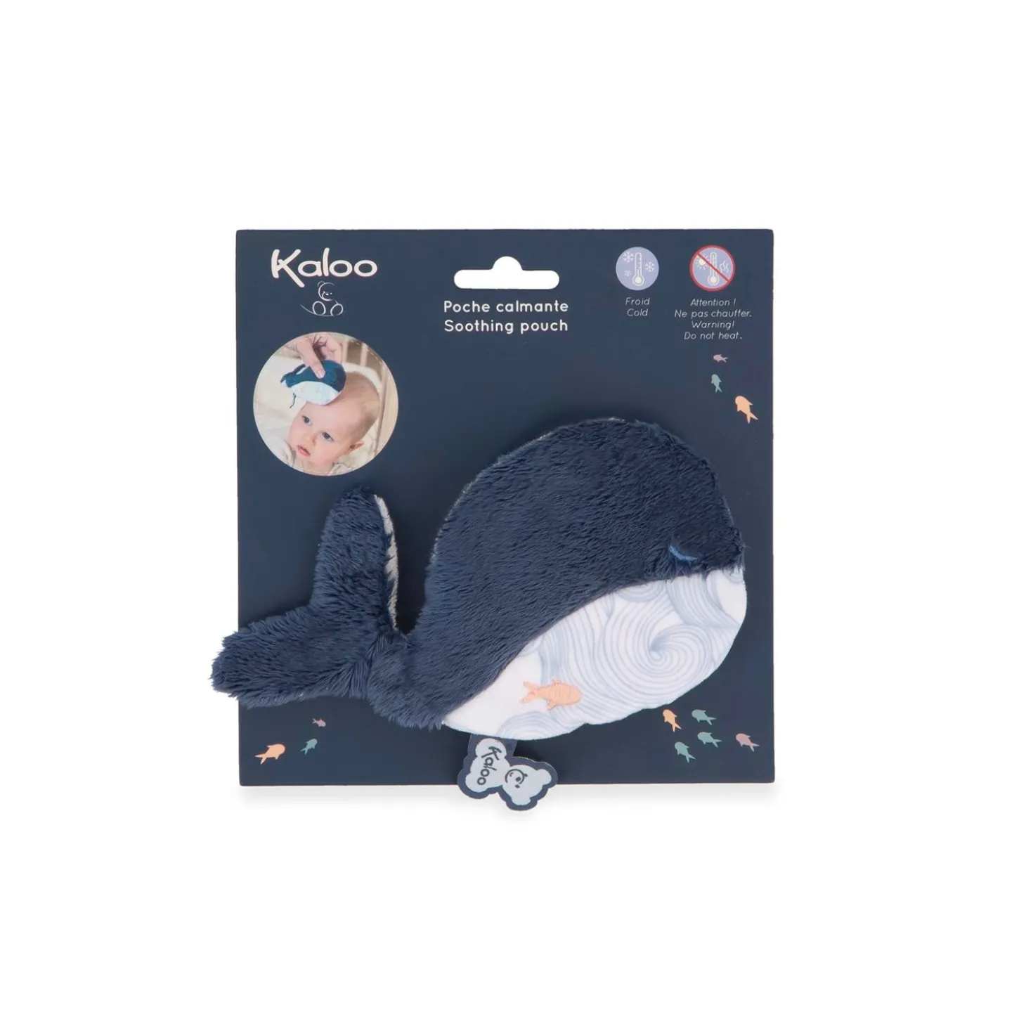 Kaloo Peluche Poche Calmante Baleine Bleu