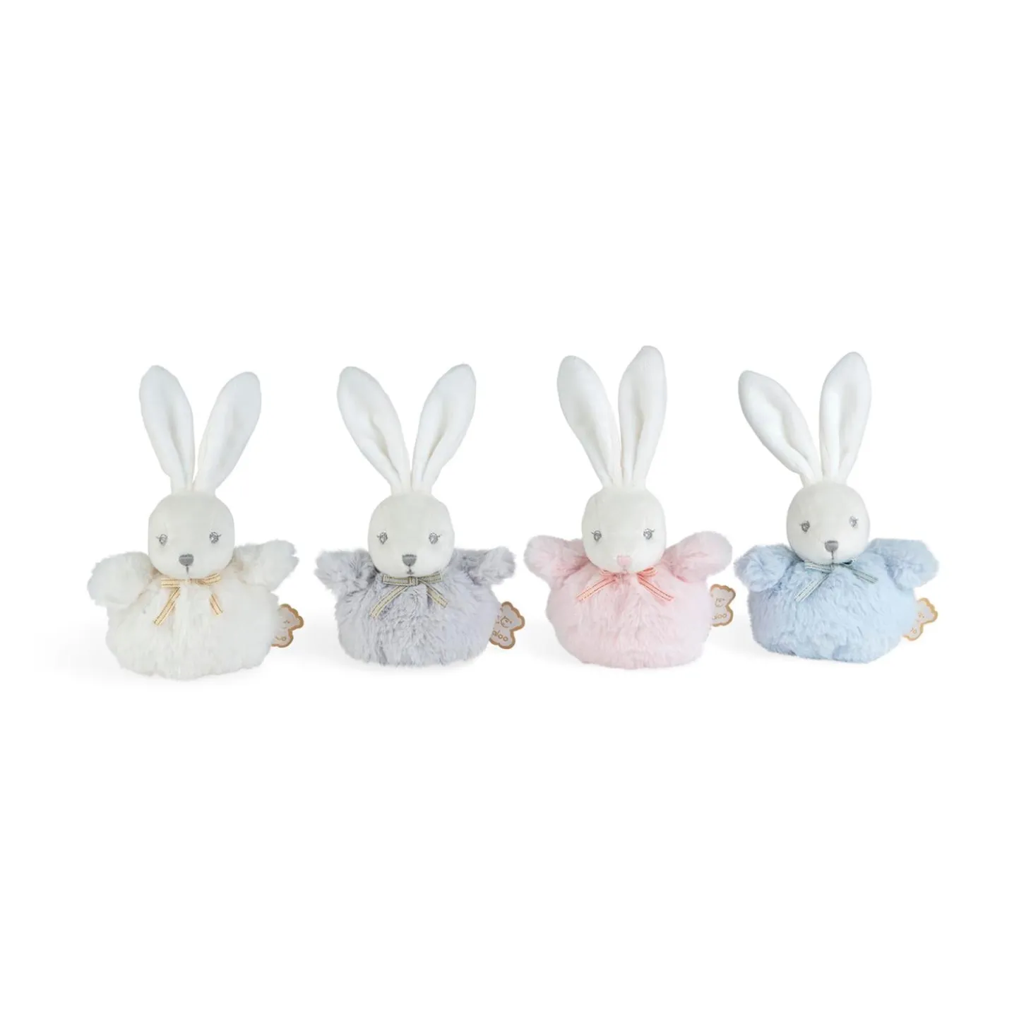 Kaloo Pompons Mini lapins doux Crème/Bleu/Gris/Rose
