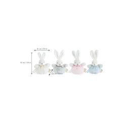 Kaloo Pompons Mini lapins doux Crème/Bleu/Gris/Rose