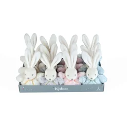 Kaloo Pompons Mini lapins doux Crème/Bleu/Gris/Rose