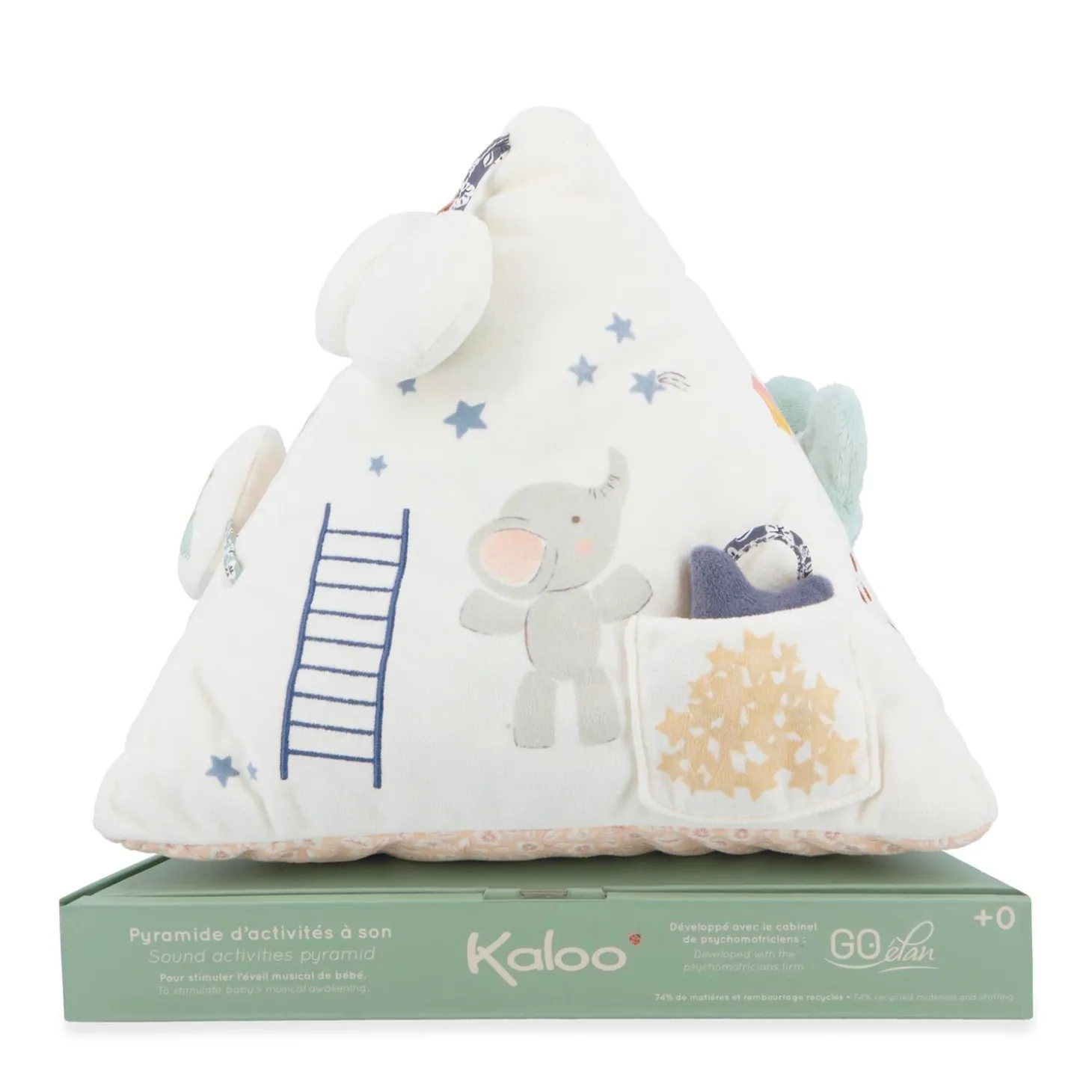 Kaloo Pyramide d'activités à Sons Multicolore