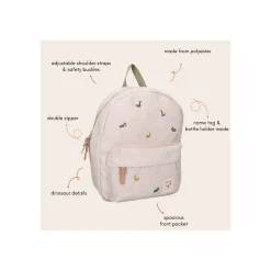 Kidzoom Sac à dos enfant dinosaures Beige